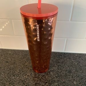 Starbucks 24 oz water bottle with straw